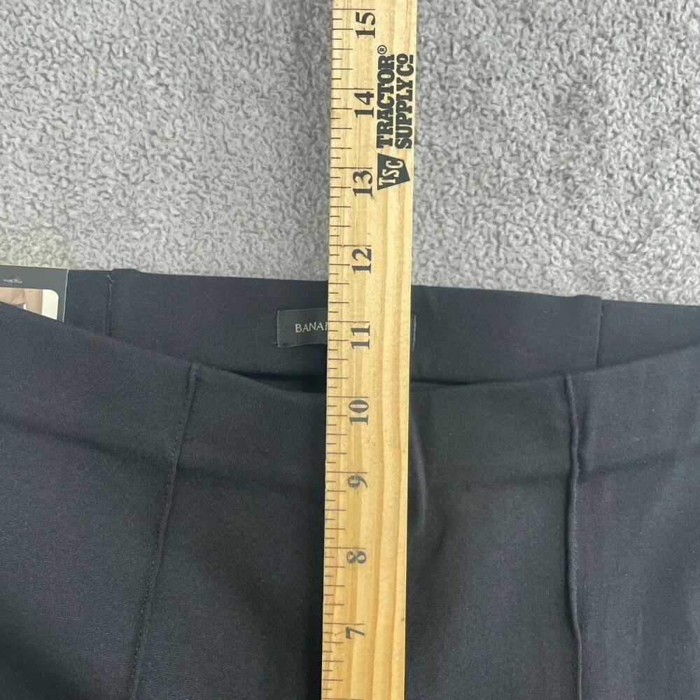 NEW Banana Republic Women's Size S Black Ponte Pant Slim Fit M0693